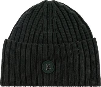 Bogner Berretto a coste - Verde