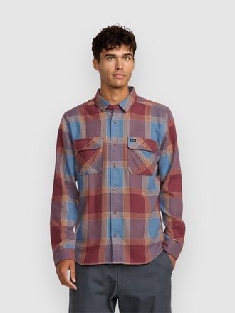 Rvca Thatll Work Flannel Hemd rot