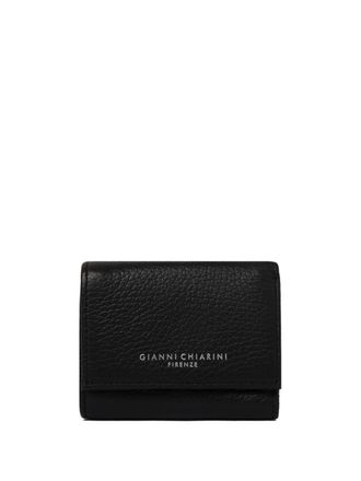 Gianni Chiarini logo-stamp wallet - women - Leather - One Size - Black
