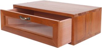 OEM Caja De Almacenamiento Alta De Madera De Estilo Vintage Con Cajones, Ideal Para Guardar Escritorios, Soportes Para Monitores De Ordenador Y Pr&aacute;cticos 