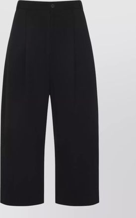 STUDIO NICHOLSON cotton high-rise wide-leg trousers