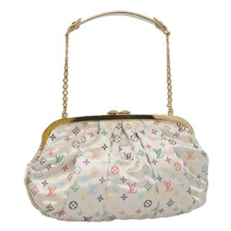Louis Vuitton Pre-owned Satin Schoudertas - Dames - Pre-owned - Wit - Maat: ONE Size Satijn
