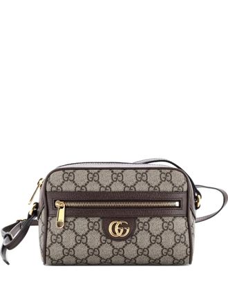 Gucci Ophidia Shoulder Bag NM GG Coated Canvas Mini crossbody bag - Bruin