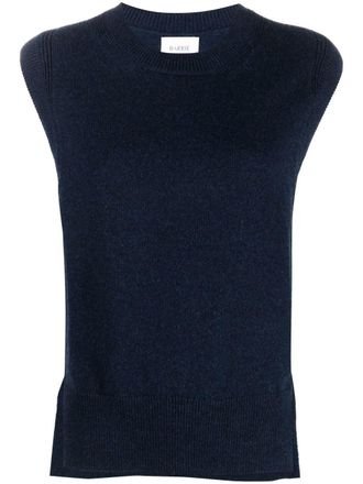 Barrie Iconic sleeveless cashmere jumper - Blue