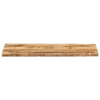 Berkfield Home Table Top Live Edge 120x40x3.8 cm Solid Wood Rough Mango in Brown