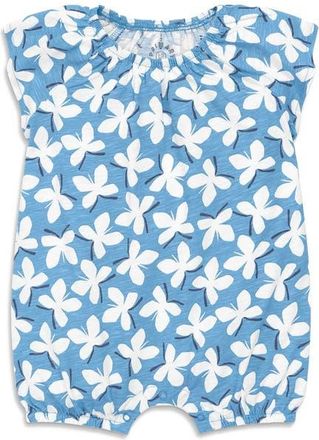 primary Baby Flutter Sleeve Shortie In Butterflies in Cornflower Butterflies at Nordstrom, Size 18-24M