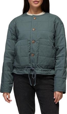 Prana Starcliff Quilted Organic Cotton Jacket in Grey Blue at Nordstrom, Size X-Large