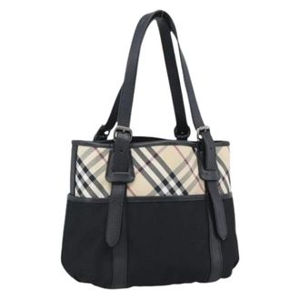 Burberry Pre-owned Vintage Tote Bag - Dames - Vintage Handtas - Zwart - ONE Size - Leer - Vintage
