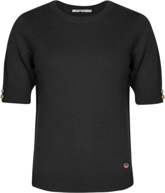 Busnel Lucca Top - Dames - T-shirts - Zwart - L - Wol - Tops