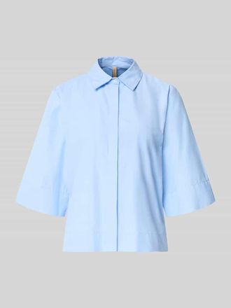 Soyaconcept Regular Fit Hemdbluse im Halbarm-Design Modell Netti in Hellblau, Gr&ouml;&szlig;e XXL