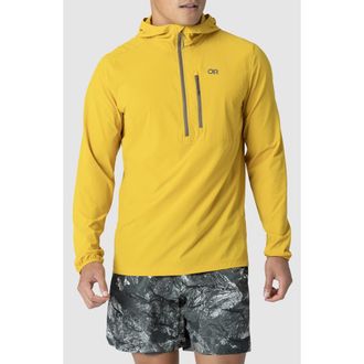 Outdoor Research Astroman Air Sun Half Zip Hoodie in Amber at Nordstrom, Size Xx-Large