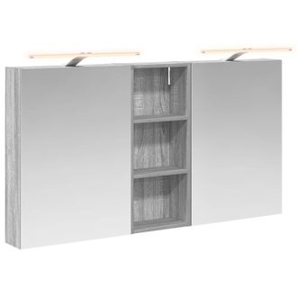 vidaXL Juego De Muebles De Ba&ntilde;o Con Estante 3 Pcs 130 X 14,5 X 70 Cm Vidaxl