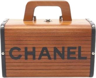 Chanel Pre-owned Vintage Handbag - Dames - Vintage Handtas - Bruin - ONE Size - Leer - Vintage