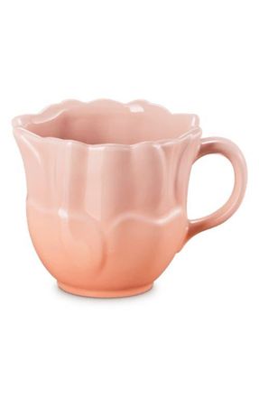 LE CREUSET Stoneware Petal Mug in Peche at Nordstrom