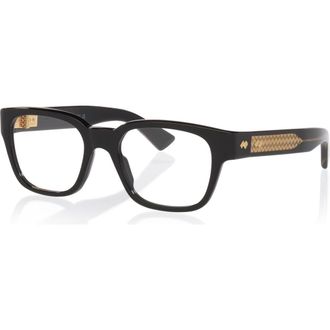 Bottega Veneta 52mm Rectangle optical glasses in Black at Nordstrom