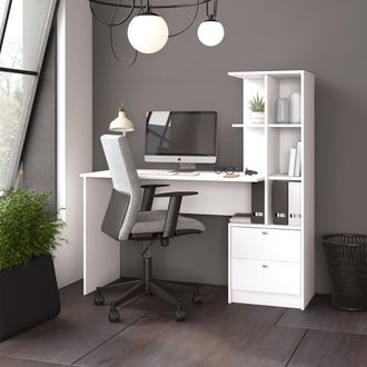 Vicco Escritorio Denton, Blanco, 136 X 55 Cm
