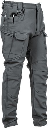 Generic Fleece Lined Cargo Pants Men Tactical Winter Thermal Work Pants with Multi Pockets for Outdoor Hiking and Cold Weather