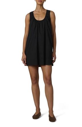 Joe's The Ana U-Neck Sleeveless Cotton Voile Minidress in Black at Nordstrom, Size X-Large