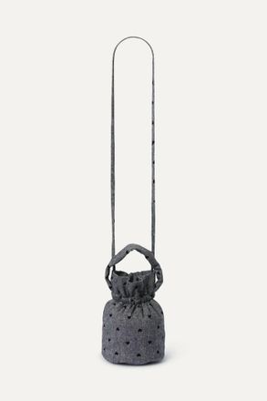 Compa&ntilde;&iacute;afant&aacute;stica Womens Tweed Love Bucket Bag In Grey