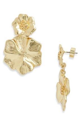 Nordstrom Pansy Drop Earrings in Gold at Nordstrom Rack