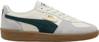 Puma Puma Mens Palermo Shoes, Warm White/Green Terrain, 11.5