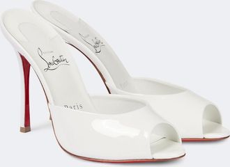 Christian Louboutin Bridal Me Dolly patent leather mules