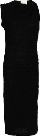 Isabel Marant Franzy midi dress - women - Polyamide/Cotton/Elastane - 34 - Black