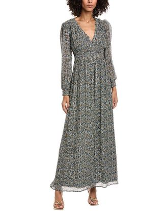 BA&SH Ba&Sh Keira Silk-Blend Maxi Dress