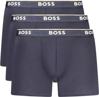 HUGO BOSS Katoenen boxershorts - Heren - Onderbroek - Blauw - S - Katoen - Ondergoed
