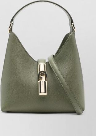Furla shoulder bag structured shape textured finish