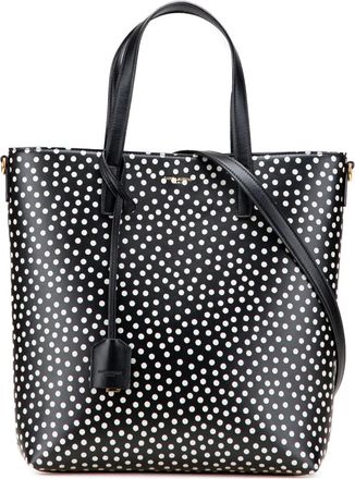 Saint Laurent Borsa tote Toy Polka Dot North South in pelle di vitello 2020 - Nero