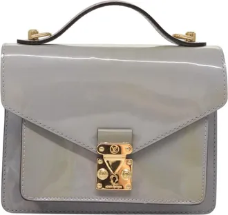 Louis Vuitton Monceau Handbag Vernis Purple Patent_Leather Handbag (Pre-Owned)