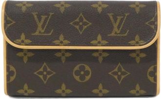 Louis Vuitton Brown Coated Canvas Fanny Pack Pochette (Pre-Owned)