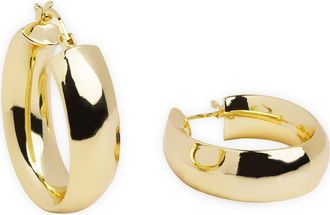 Argento Vivo Tubular Hoop Earrings in Gold at Nordstrom