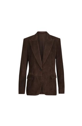 Brunello Cucinelli Suede blazer in Rust Brown at Nordstrom, Size 36 It