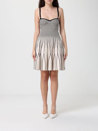 Elisabetta Franchi Bicolor Knit Midi Dress