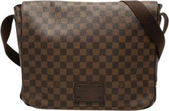 Louis Vuitton Pre-owned Damier Ebene Brooklyn GM Borsa a Spalla - - Pre-owned - Donna - Marrone - ONE SIZE