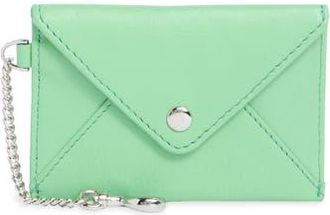 Aim&eacute;e Ashley Leather Pouch in Aloe Green at Nordstrom Rack