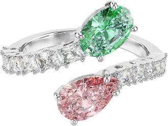 Swarovski Open Ring- Mixed cuts - Dames - Ringen - Veelkleurig - 50 MM - Accessoires