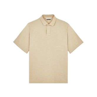 Stone Island Polo Shirts, male, Beige, L, Ghost Piece Polo Shirt