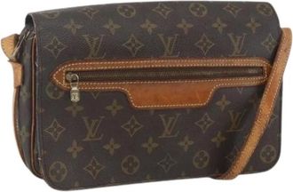 Louis Vuitton Pre-owned Cross Body Bags, female, Brown, Size: ONE SIZE Pre-owned Canvas Cross Body Bag