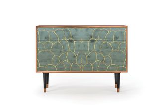 StoryZ Aparador azul-verde 2 cajones y 2 puertas L 115 cm