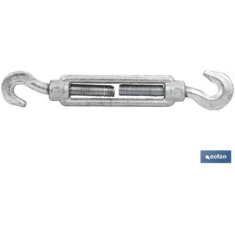 cofan Cofan - Tensor Gancho-gancho Z Din 1480 M-8 Caja 25 Unid., El Tensor Gancho - Gancho Zincado Din-1480 Se Utiliza Para Aparejar Cables, Barras, Cabos D