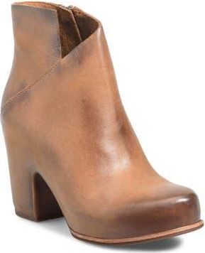 Kork-ease Seeley Platform Bootie in Brown Leather at Nordstrom Rack, Size 9.5