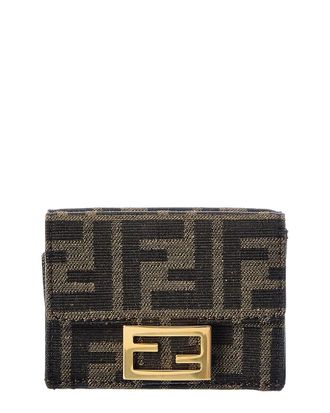 Fendi Fendi Micro Trifold Ff Wallet