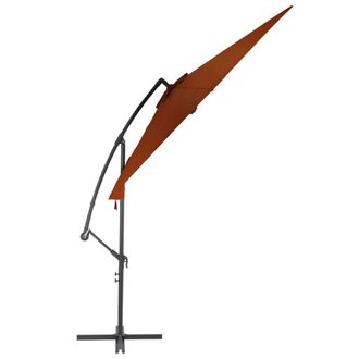 Berkfield Home Elegant Cantilever Umbrella with Aluminium Pole Terracotta 300 cm