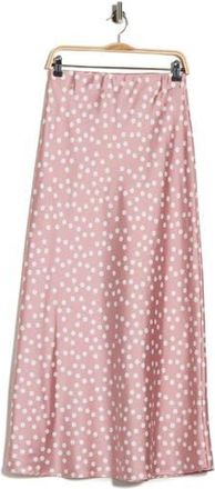 Renee C Polka Dot Print Maxi Skirt in Pink at Nordstrom Rack, Size X-Small