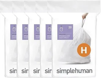 Simplehuman Code H Custom Fit Liners with Quick Dispense Packs in 100 Liners at Nordstrom, Size Refill