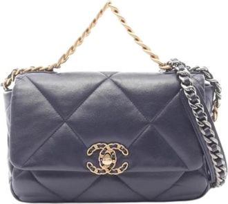 Chanel Pre-owned Matelasse As 1160 Schoudertas - Dames - Vintage Schoudertas - Blauw - ONE Size - Leer - Vintage