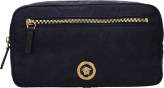 Versace Blue Fabric Mens Backpack